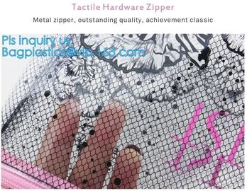 pvc pouch clear vinyl pvc Zip lockk bag, PVC zipper slider travel cosmetic bag, commodity package bag, matte frosted PVC s