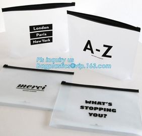Summer Kit Frosted Zip lockk Bag Slider Zipper Bag, underware packing PE material slider zipper bag, slider zipper pvc bag