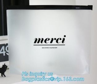 Summer Kit Frosted Zip lockk Bag Slider Zipper Bag, underware packing PE material slider zipper bag, slider zipper pvc bag