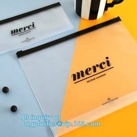 Summer Kit Frosted Zip lockk Bag Slider Zipper Bag, underware packing PE material slider zipper bag, slider zipper pvc bag