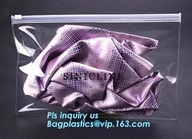 Summer Kit Frosted Zip lockk Bag Slider Zipper Bag, underware packing PE material slider zipper bag, slider zipper pvc bag