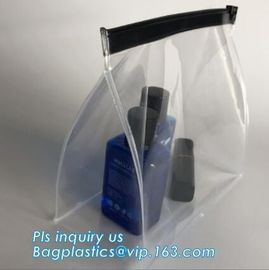 Eva Clothing Packaging Plastic Clear Zipper Bag With Slider, pvc slider zipper bag for jewellery, pencil case, slider zi
