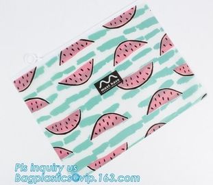 Cloth package PE slider zip bag, CPE custom logo printed white frost slider zip plastic bag for underwear packing, slide