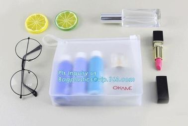 frosted zipper lock slider packing bag, cosmetic tool packaging sliding zipper bags, waterproof pe Zip lockk slider bags