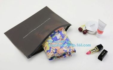 PP slider bag / PP zip seal bag, Zip lockk bags slider zipper pvc packing documents bags, Cosmetic Cases Plastic PVC Trave