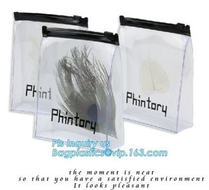 eco-friendly clear vinvyl pvc slider zip bags Zip lockk bag, slider zipper bag plastic bag with zipper/pvc zipper lock sli