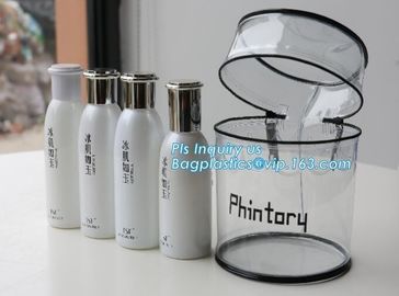 Non-toxic eco-friendly Standup Cosmetic PVC Bag With zipper Slider, Slider zipper bag plastic bag with zipper, slider zi