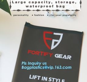 With hanging ring pvc slider bag zippered cosmetic bag, water proof cosmetic vinyl PVC/EVA slider zipper plastic bags