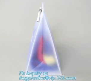 slider Zip lockk PVC cosmetic bag promotional custom printed plastic bag, eva zipper pouch eva slider bag, slider zipper
