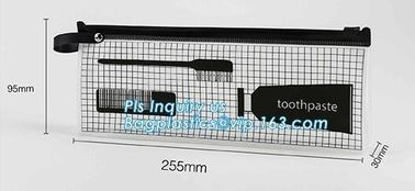 Flat Pouch Bag Type Clear PVC Plastic Slider Zip lockk bag, swimwear packaging eva bags,slider zipper bags for towel, slid