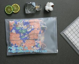 plastic zipper bag with hang holes &amp; slider, Slider Zipper PVC Pouch Clear Vinyl PVC Zip lockk Bag, Slider Zipper Packing