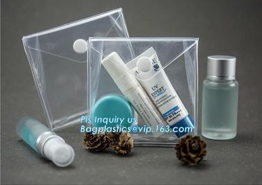 Slider zipper Clear pvc bag for package Vinyl transparent pvc bag cosmetic packing, PVC Bag with Plastic Zipper and Slid