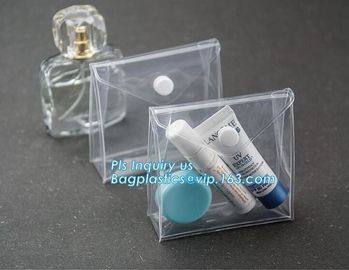 Slider zipper Clear pvc bag for package Vinyl transparent pvc bag cosmetic packing, PVC Bag with Plastic Zipper and Slid