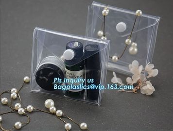 Slider zipper Clear pvc bag for package Vinyl transparent pvc bag cosmetic packing, PVC Bag with Plastic Zipper and Slid