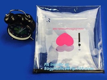vinyl toiletry zipper bag pvc slider bag waterproof customized print clear pvc cosmetic bags, Reusable Clear Pvc Cosmeti