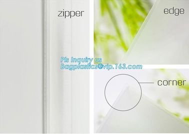 Portable Clear PVC Slider Zipper Cosmetic Makeup Bag, Water proof slider pvc toiletry bag vinyl beachwear cosmetic bag
