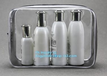 clear hanging toiletry bag pvc cosmetic bag, promotional plastic pvc clear transparent cosmetic bag, top zipper soft tra