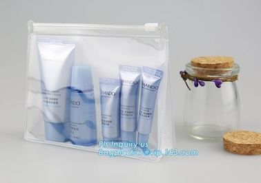 Matte Clear Soft Plastic Clothes Storage Bag Zip lock Slider Seal Reclosable Frost Zipper Packing Pouch For Cosmetic Pac