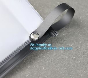 PVC slider zipper cosmetic makeup bag and pouch, Comfortable touching matt finishing slider Zip lockk stand up bag foggy e