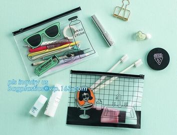Slider Zipper PVC Pouch Clear Vinyl PVC Zip lockk Bag, slider zipper pvc pouch clear vinyl pvc Zip lockk bag, vinyl pvc eva
