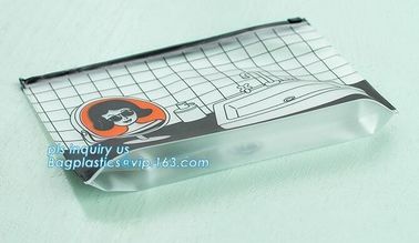 Slider Zipper PVC Pouch Clear Vinyl PVC Zip lockk Bag, slider zipper pvc pouch clear vinyl pvc Zip lockk bag, vinyl pvc eva