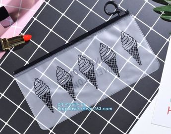 frosted bag cloth packaging bag with zipper/ odm logo printed oem zip lock plastic bags with slider, Zip-Lock Plastic Pa