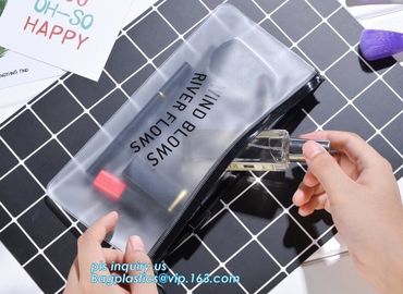 Frosted Plastic EVA Garment Packing Bag With zipper slider, EVA packaging zipper Zip lockk bag with zipper slider