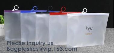 Cosmetic Toiletry Bag Zipper Transparent EVA Travel Makeup Cosmetic Pouch PVC EVA Packing Slider Zipper Bags Cooler Fabr