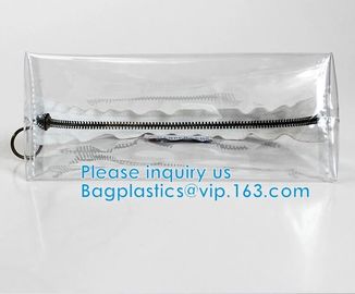 Slider Zipper Pvc Pouch Clear Vinyl Pvc EVA Swimwear Packaging Bikini Swimwear Bag Zipper Storage Bag