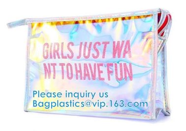 Boidegradable Makeup Cosmetic Bag Packaging Custom Printed Oxo Bottom Seal Eco Friendly Frosted EVA Swimwear Bikini Bag