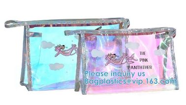 Boidegradable Makeup Cosmetic Bag Packaging Custom Printed Oxo Bottom Seal Eco Friendly Frosted EVA Swimwear Bikini Bag