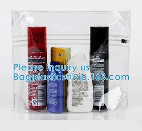 Hologram PVC Makeup Bag Transparent Laser Cosmetic Bag OEM Supplier, Zipper Cosmetic Bag With Handle Plastic Makeup Bag