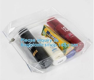 Hologram PVC Makeup Bag Transparent Laser Cosmetic Bag OEM Supplier, Zipper Cosmetic Bag With Handle Plastic Makeup Bag