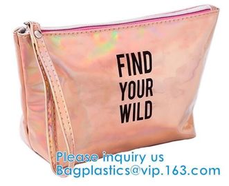 Biodegradable Plastic Zipper Case Zip Lock Frosted Plastic Slider PVC Zipper Packing Bag For Underwear Clothing Cosmetic
