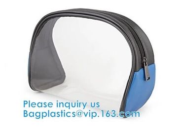 Biodegradable Plastic Zipper Case Zip Lock Frosted Plastic Slider PVC Zipper Packing Bag For Underwear Clothing Cosmetic
