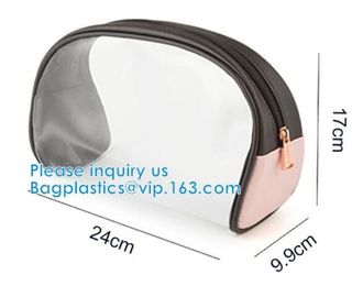 Biodegradable Plastic Zipper Case Zip Lock Frosted Plastic Slider PVC Zipper Packing Bag For Underwear Clothing Cosmetic