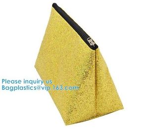 Biodegradable Beach Makeup Cosmetic Bag Vinyl Transparent Clear PVC Zipper Tote Design