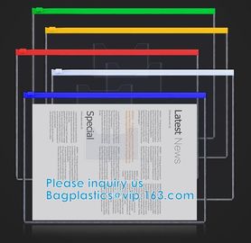 Biodegradable Slider Zipper Vinyl Zip lockk Bag Slider Zipper Beach Vinyl Toiletry Zipp PVC Snap Closure