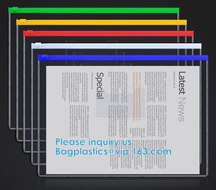 Biodegradable Slider Zipper Vinyl Zip lockk Bag Slider Zipper Beach Vinyl Toiletry Zipp PVC Snap Closure