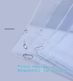 Biodegradable Slider Zipper Vinyl Zip lockk Bag Slider Zipper Beach Vinyl Toiletry Zipp PVC Snap Closure