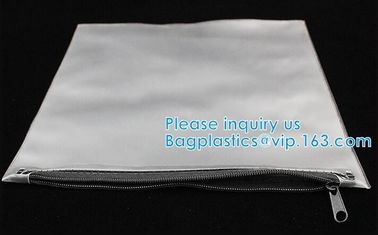 Biodegradable Transparent PVC/EVA/TPU Zipper Slider bag,Selected By Girls Cosmetics Toothbrush Zipper Bag With Slider