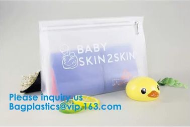 Waterproof eva pouch Zip Lock Custom Clothing Bag LDPE HDPE CPE PPE PVC Plastic Slider Zipper Bag