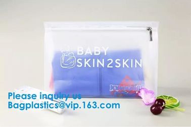 Waterproof eva pouch Zip Lock Custom Clothing Bag LDPE HDPE CPE PPE PVC Plastic Slider Zipper Bag