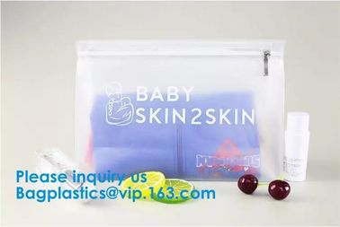 Waterproof eva pouch Zip Lock Custom Clothing Bag LDPE HDPE CPE PPE PVC Plastic Slider Zipper Bag