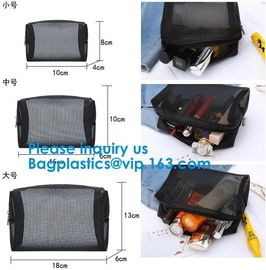 Women's cosmetics Travel cosmetic bag,Nylon Mesh Cosmetic Makeup Bag,Promotional Bags, PVC/PE/EVA/PU/TPU