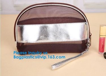 Promotion Mesh Cosmetic Bag 6 Color Makeup Bag New Women's cosmetics Travel cosmetic bag