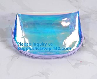 Shiny Luxury Hologram Laser Pvc Holographic Cosmetic Zipper Make Up Bag,Toiletry Bag Hologram Laser Lady Travel Cosmeti
