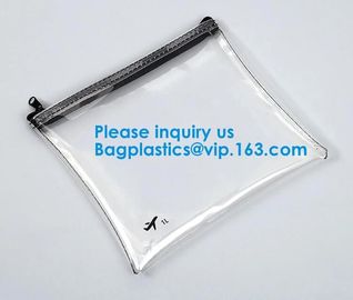 Travel Toiletry Pouch Promotional Zip Lock Pvc Bag With Own Logo Eco-Freindly Transparent Pvc Zipper Pen Pouch