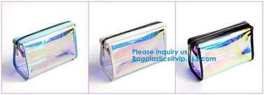 Women PVC Clear Backpack Laser Hologram Shoulder Bags Hologram Zip Lock Bag Pvc Bag Printed Pattern Zip lockk Bags Hot Sal