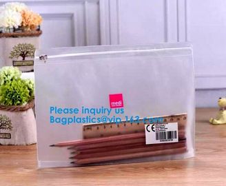 A4 Clear Pvc Zipper File Bag A5 Clear Pvc Document Bag With Red Zipper B5 Pvc Envelope Bag With Card Pouch